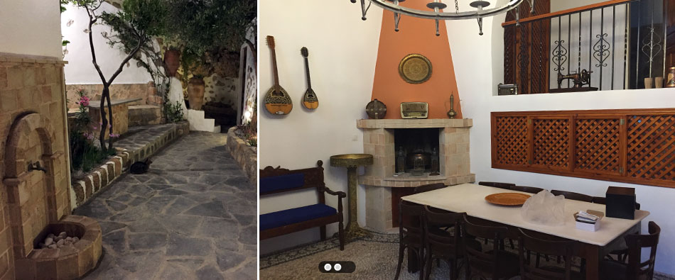 villa Anna Maria court yard lindos rhodes greece